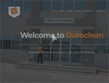 Tablet Screenshot of duroclean.com